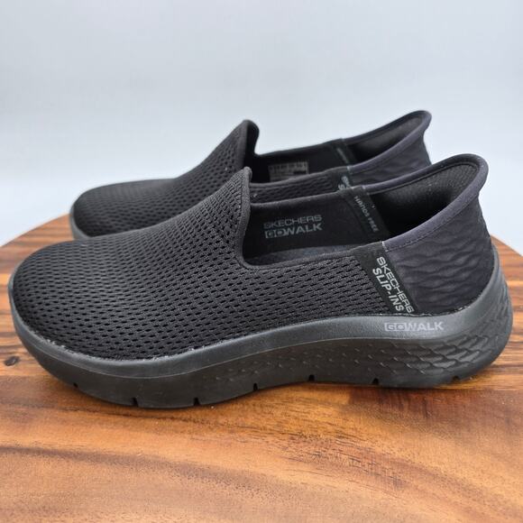 Skechers Slip-ins Shoes Womens 5 Wide Black Go Walk Hands Free Walking Sneakers - Picture 3 of 8